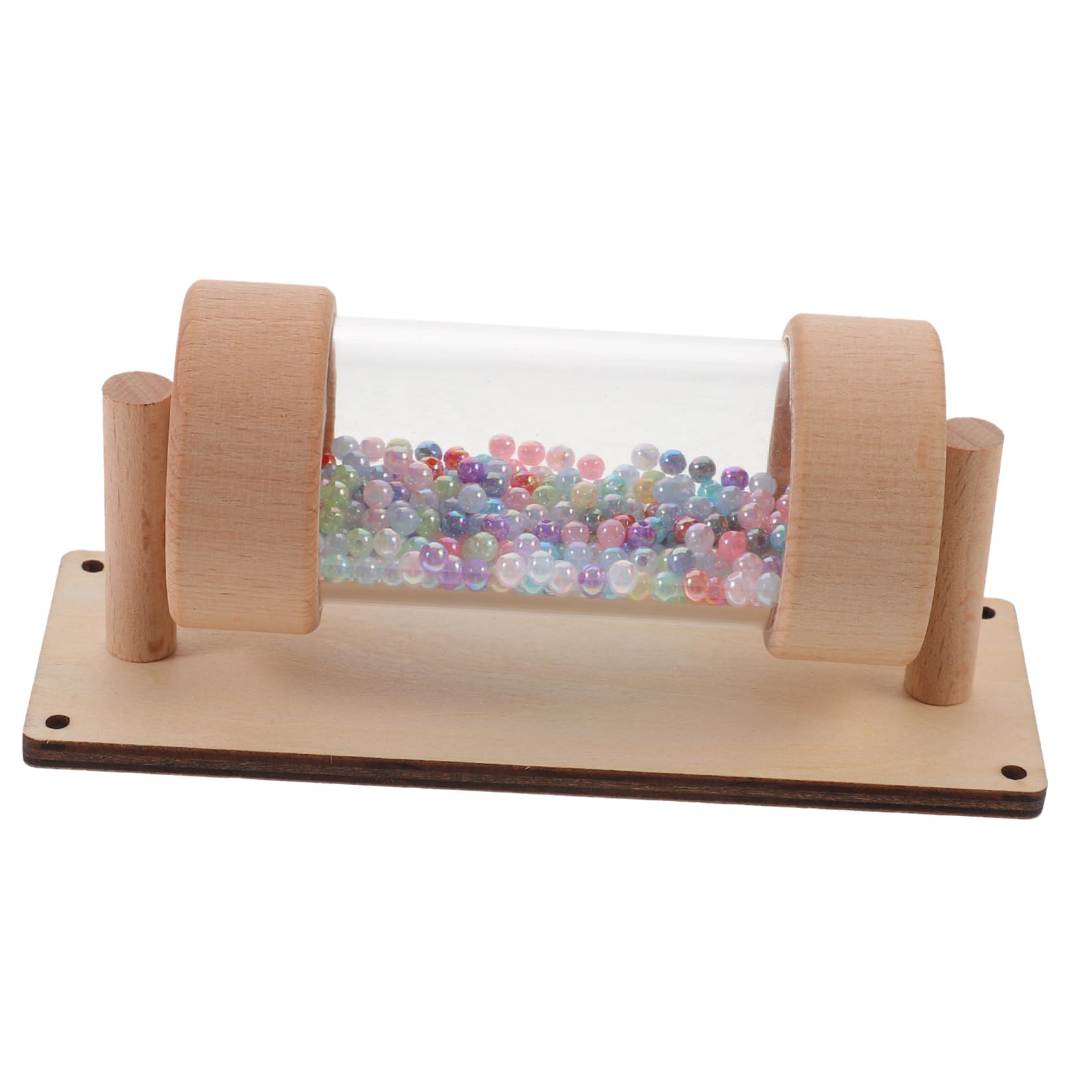 KONTONTY Rainmaker Toy Sensory Rain Stick DIY Busy Board Accessory with Unique Rain Sound Effect Engaging Musical Plaything for Cognitive Development and Sensory Exploration