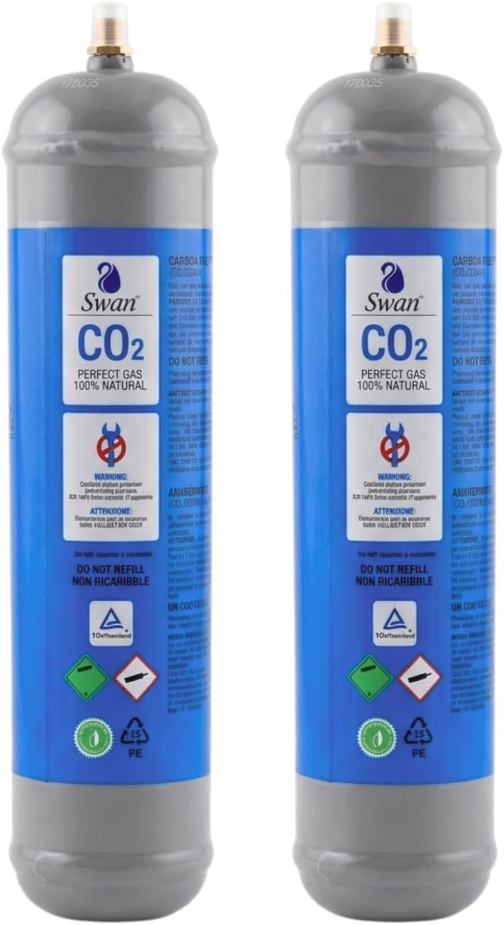 Bombole CO2 600g E290 per Gasatore Acqua Frizzante – Attacco M11x1 Compatibile Universale – Set Risparmio 2 Pezzi - Certificata TUV