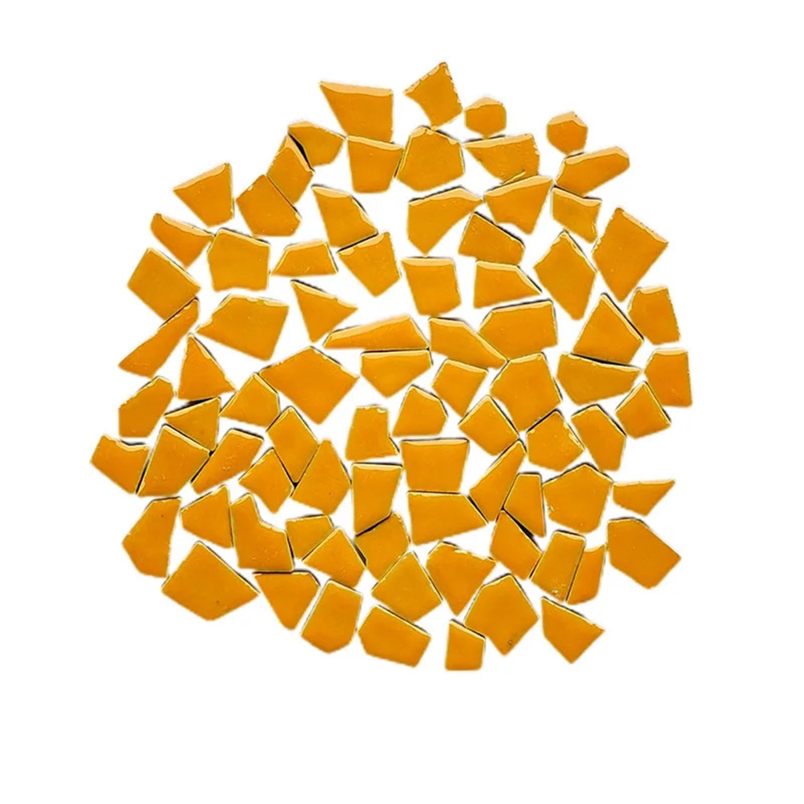 Petal Mosaic Tiles 500g Ceramic Fragments Mosaic Particles Hand-Stitched DIY Bulk Colored Glazed Tile Craft Painting(Centre 1)