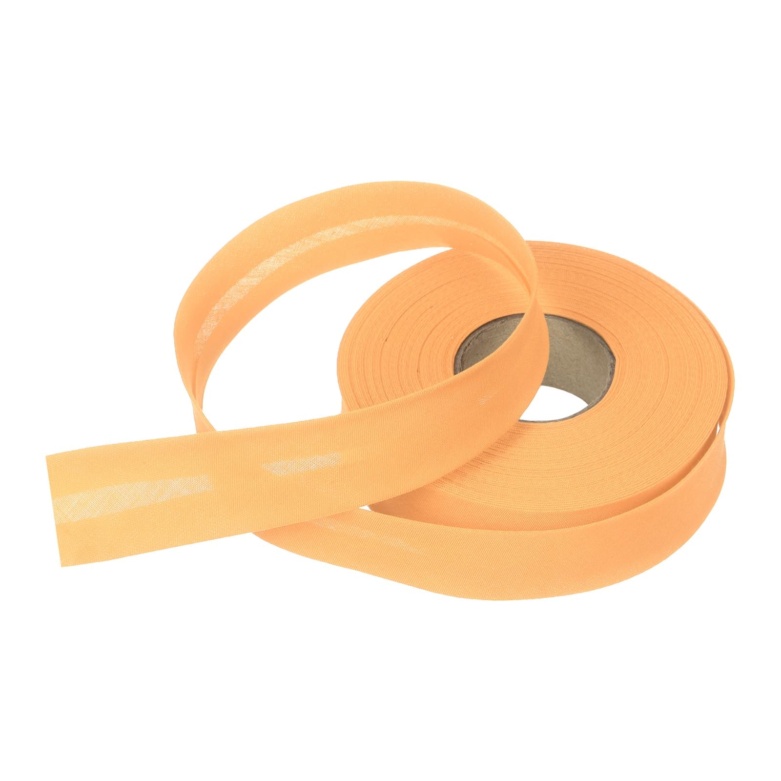 sourcing map 1 Inch Single Fold Bias Tape Polyester Continuous Bulk Bias Tape for Sewing,Seaming Quilting Hemming Binding Crafts (Apricot 15 Yards)