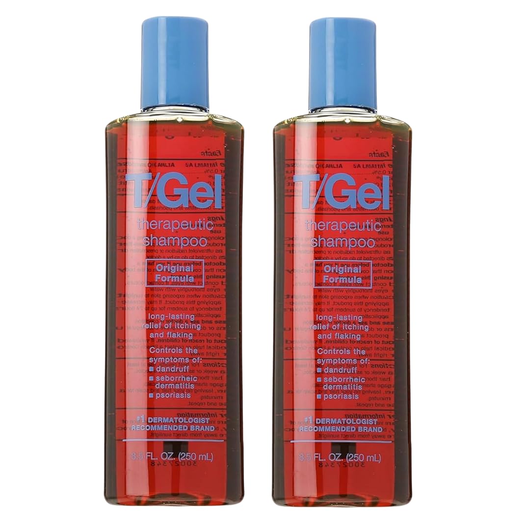 T/Gel Therapeutic Anti-Dandruff Shampoo, 8.5 Fl Oz, Original Formula | 2 PACK DEAL