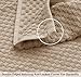COTTON CRAFT Waffle Bath Towel - Set of 4 Luxury Euro Spa Waffle Weave Towels - 100% Ringspun Cotton Super Absorbent Quick Dry Bath Towel Set - Oversized 30 inches x 56 inches - Linen