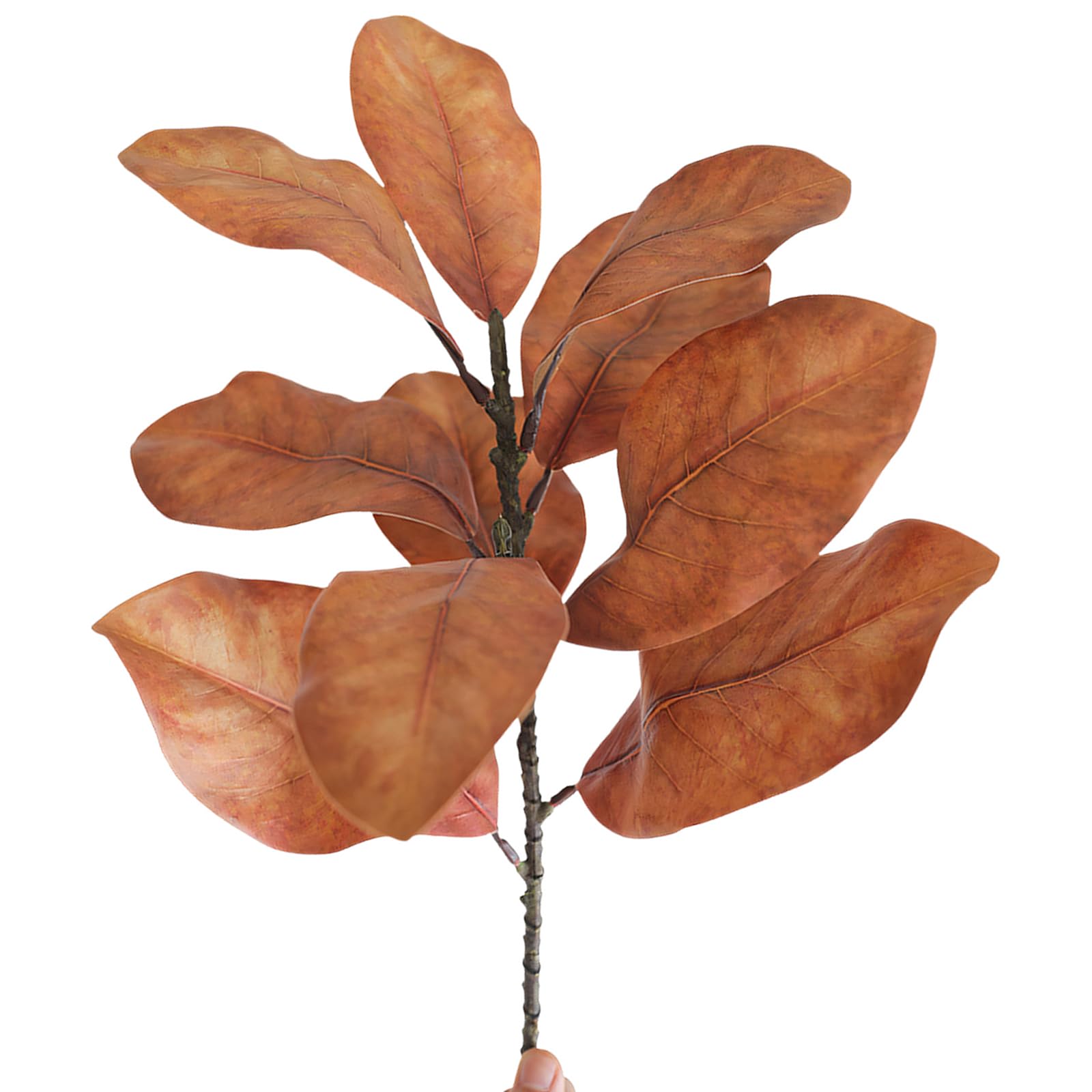 Kaeltsyn Artificial Magnolia Flowers Branch for Festival Decoration Wedding Centerpieces Flower Boughs Home Deck Bushes Fraudulent Flowers White Bowl Spores Realistic Fronds Pvc Arrangements