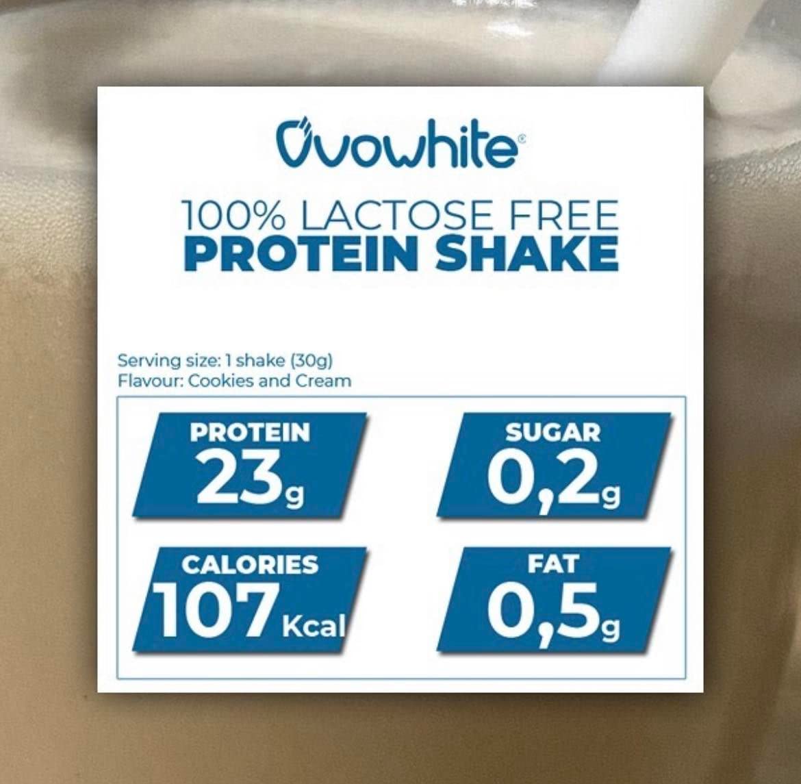 Proteina Instant clara huevo en polvo Eggs 100% natural Shake 800g Rich Chocolate
