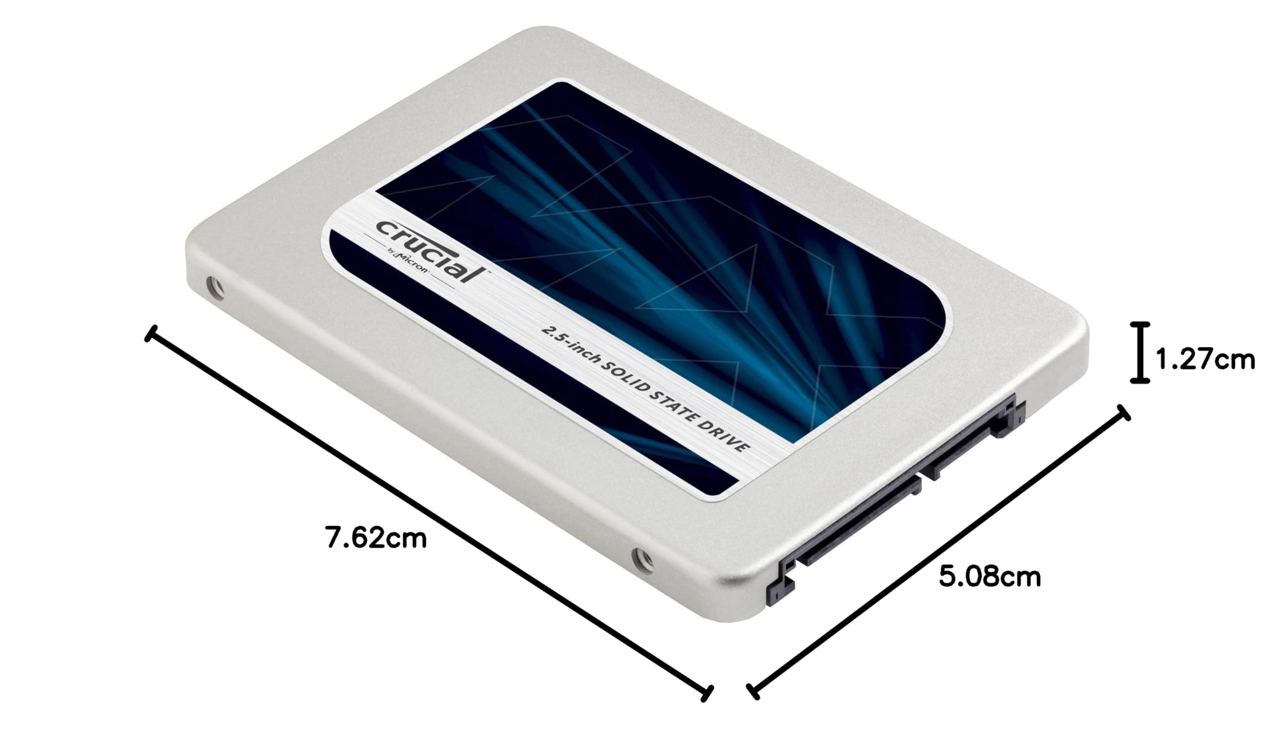e*d様 adapter 9.5mm (with 7mm 2.5-inch SATA NAND 3D 2TB MX500 Crucial SSD SATA 2.5インチ 2TB MX500 Crucial 内蔵型SSD