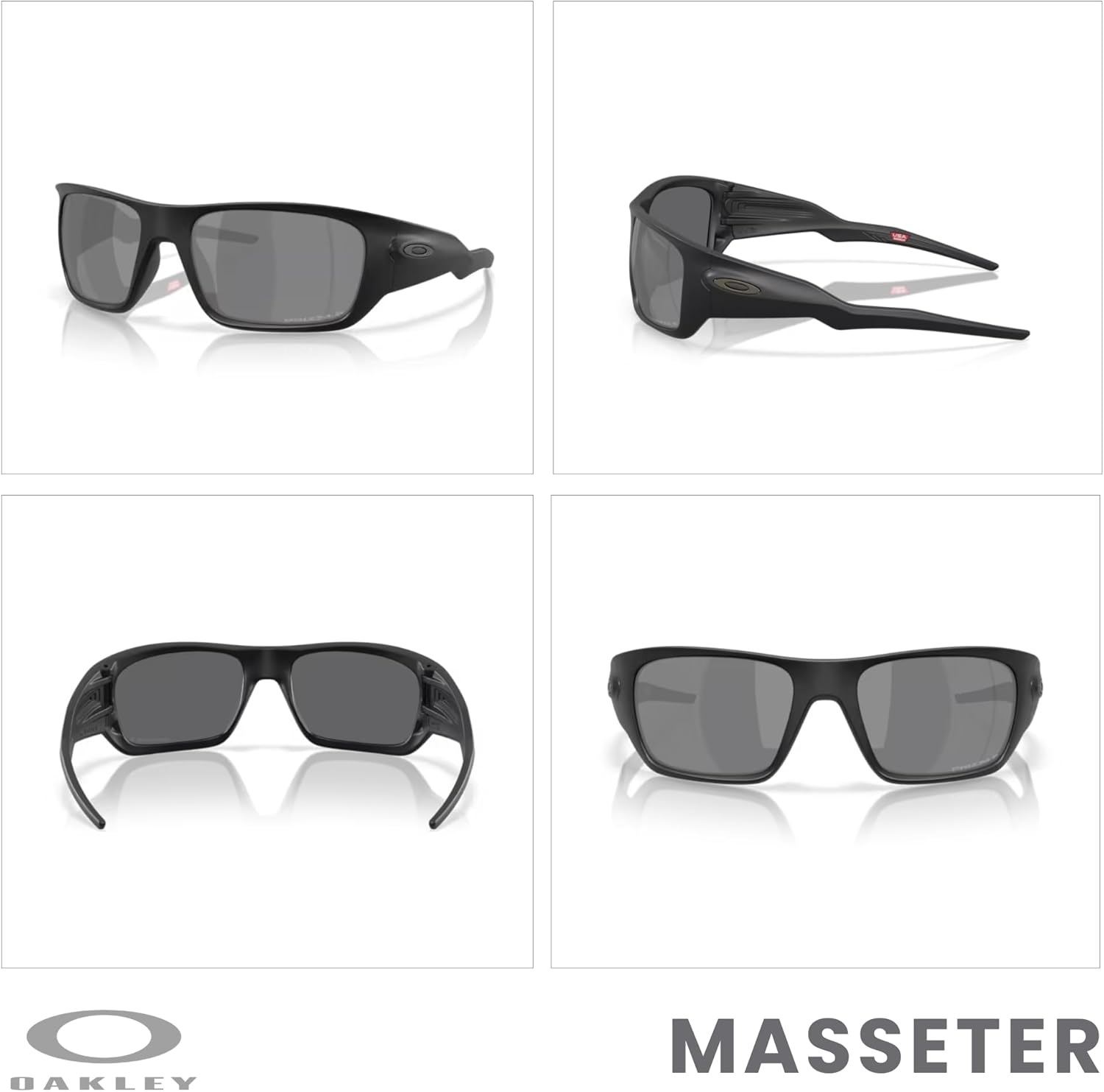 Oakley OO9486 Masseter Rectangle Sunglasses For Men+ Bundle Accessory Leash Kit, Microfiber Pouch - Image 3