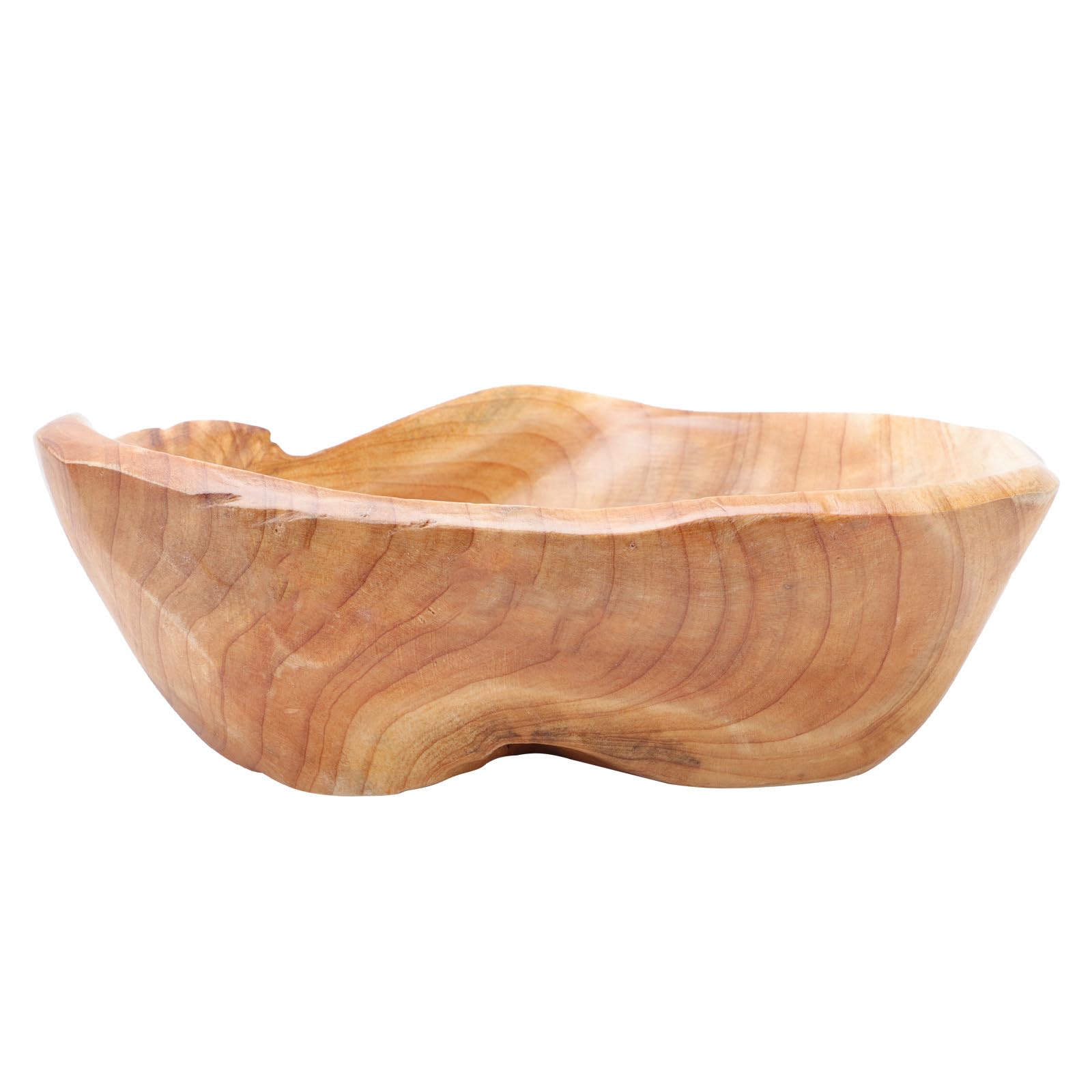 MAGICLULU Ciotola in Legno Massello Intagliato per Frutta e Snack, Vassoio Portaoggetti Portatile 20-24 Cm, Piatto Creativo per Feste, Natale e Riunioni Familiari Stile Stili multipli