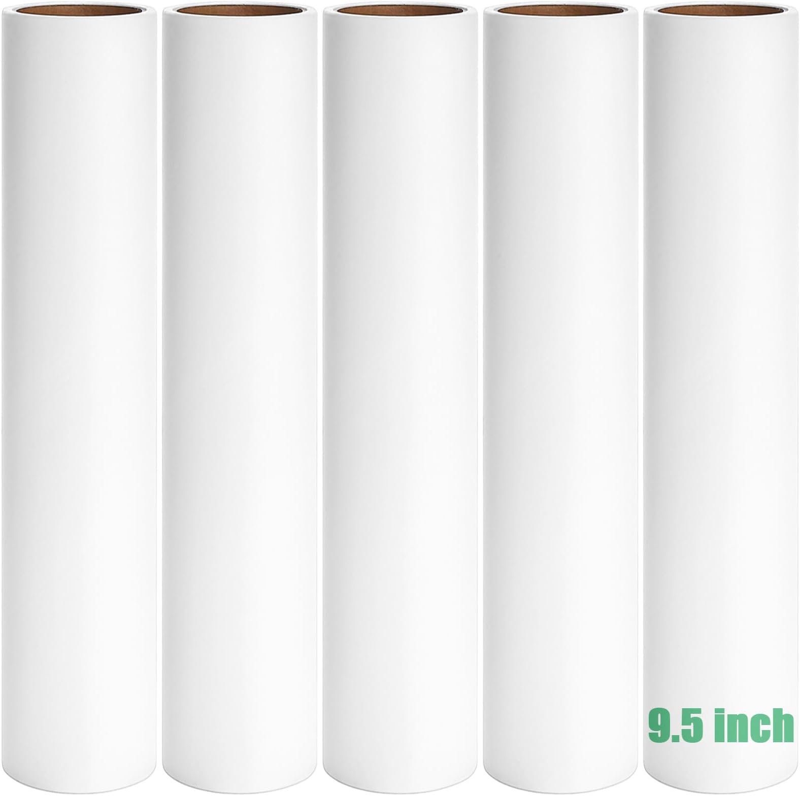 9.5 inch Lint Roller Refills Only, Fit for 9.4/9.45/9.5 inch Large Lint Rollers for Floor Carpet Couch, Extra Sticky Pet Hair Lint Roller Refill 5 Pack, Total 300 Sheets (9.5'' Wide)