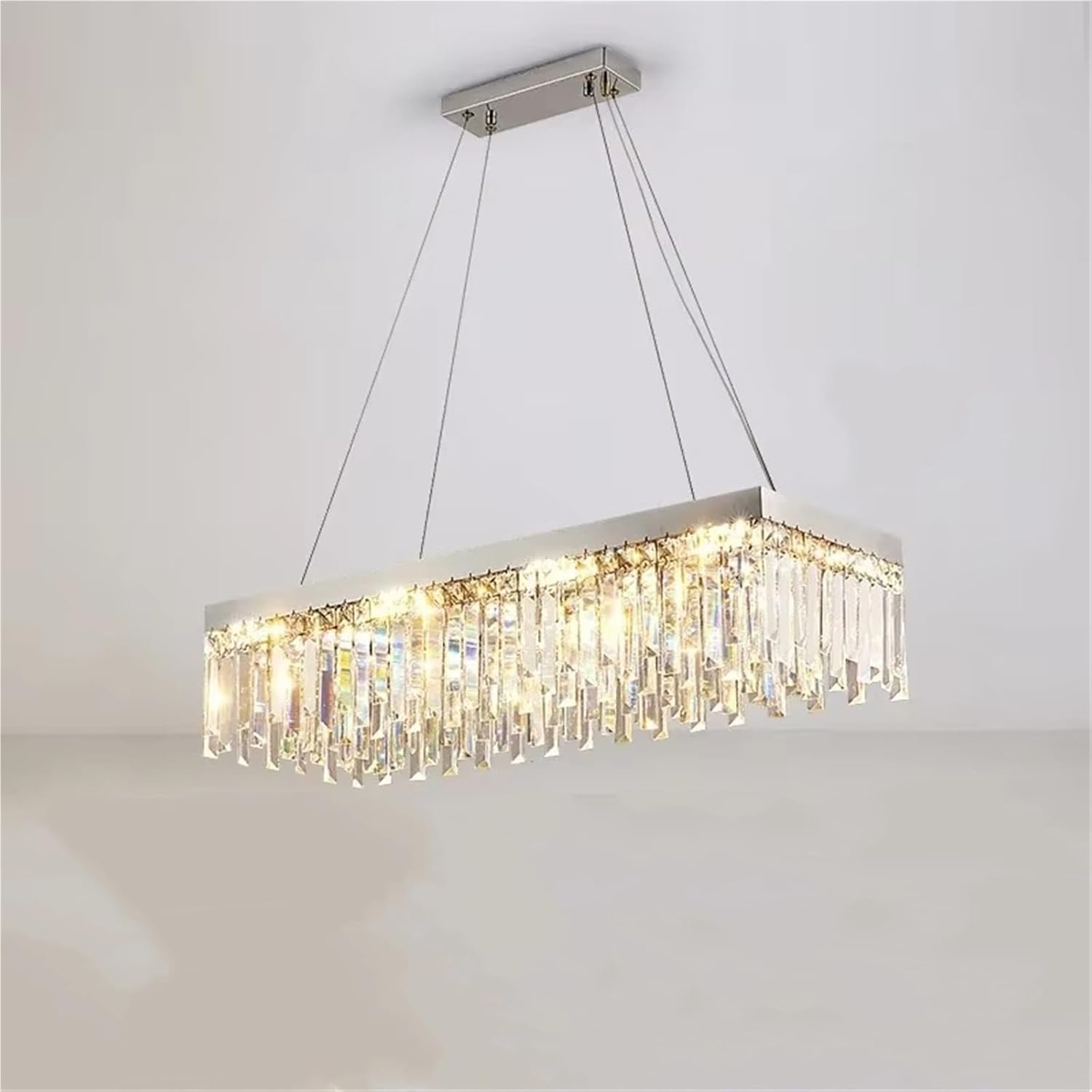 Nordic Style Crystal LED Pendant Lights for Living Dining Room Kitchen Food Tables Bedroom Chandelier Decor Light Fixture,luminaire