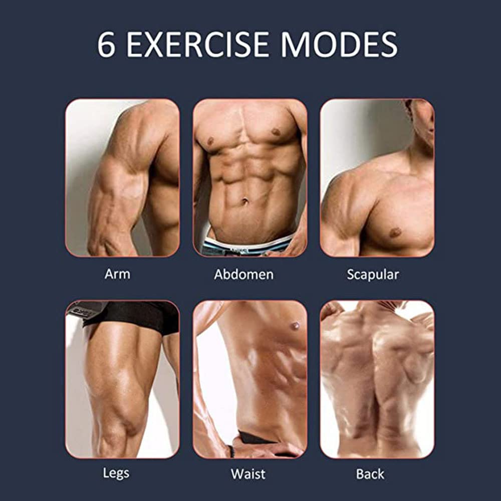 XININ 6 modalità ABS ABS Addominal Muscle Trainer Smart Digital Display Digitale Ricaricabile Addominal Muscle Stimolatore EMS Massage Belt Belt Home Belt Fitness