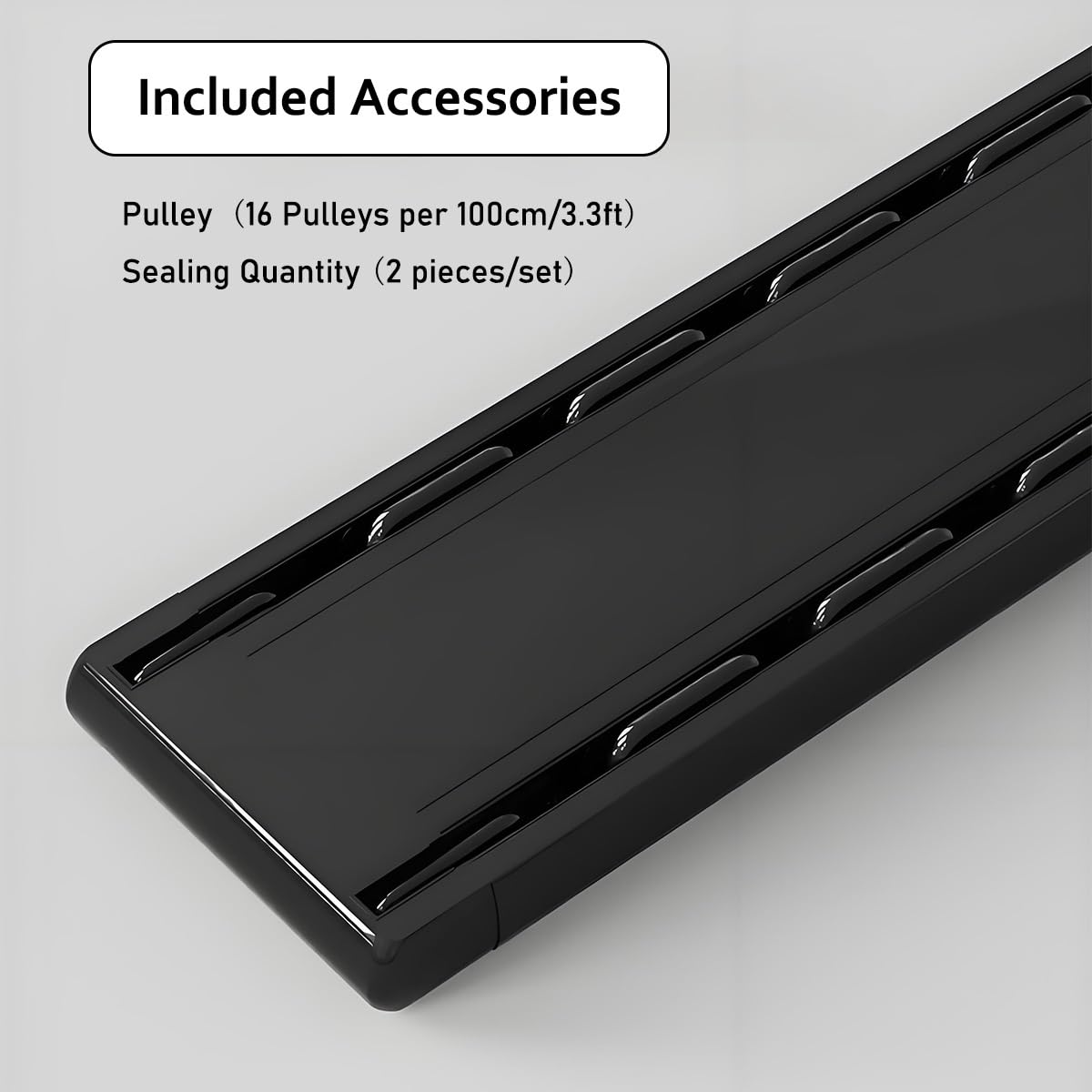 Silent - Sistema de riel de techo deslizante de aluminio para divisor de dormitorio y sala de estar (blanco) para privacidad