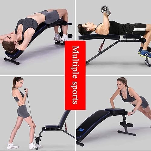 Miniatura 6 de Adjustable Weight Bench,Dumbbell Weight Lifting Adjustable Training Fitness Workout Bench Sit Up Home Gym Equipment for Full Body Workout with