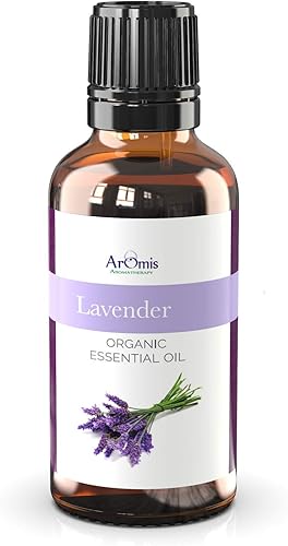 ArOmis - Aceite esencial de lavanda orgánica, grado terapéutico, 1 onza líquida, 100% puro, premium, sin diluir, aceites perfectos para difusor de
