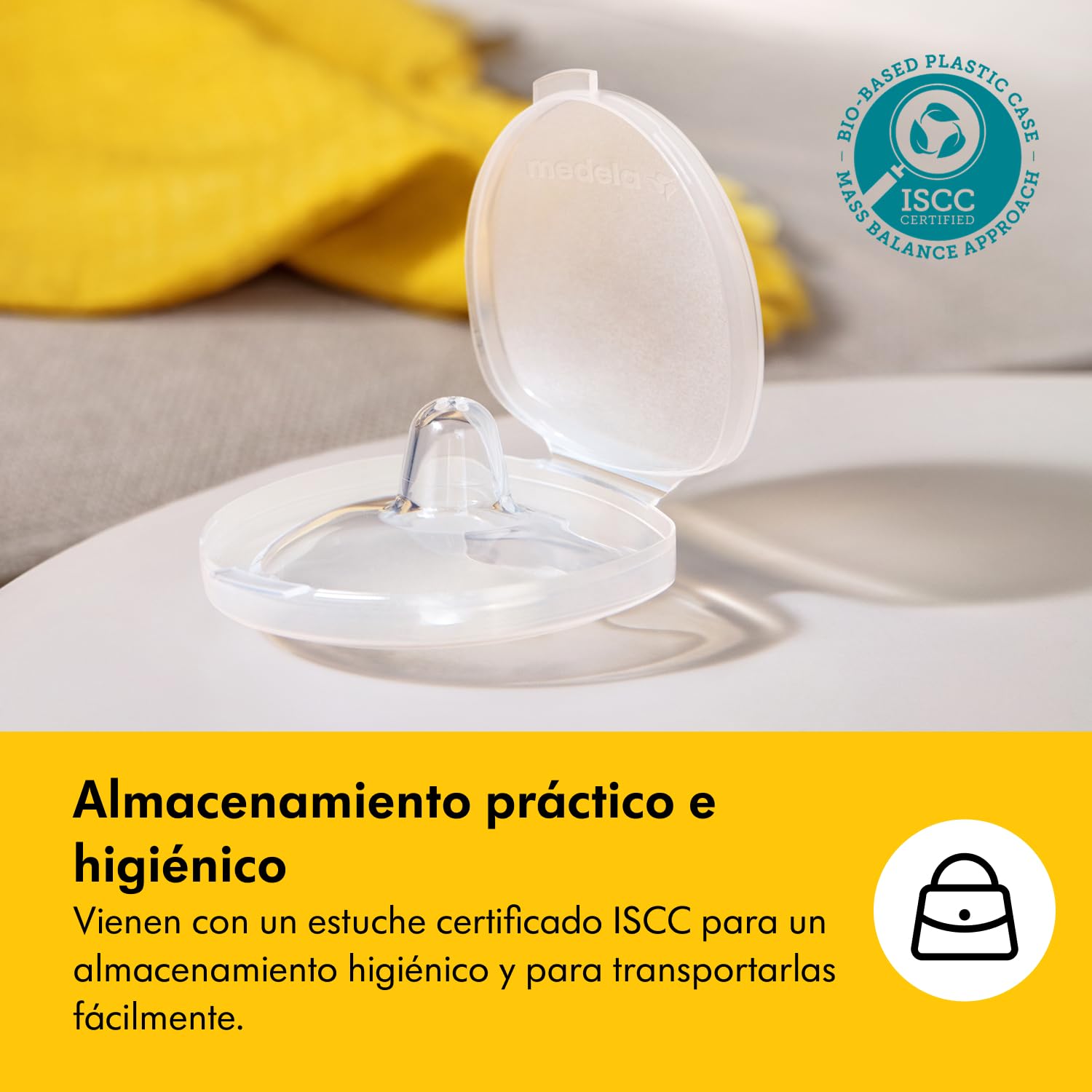 Medela Pezoneras para Lactancia Contact, Protectores Delgados de Silicona y sin BPA, 1 Paquete con Dos Protectores (20 mm) y Estuche — view 10
