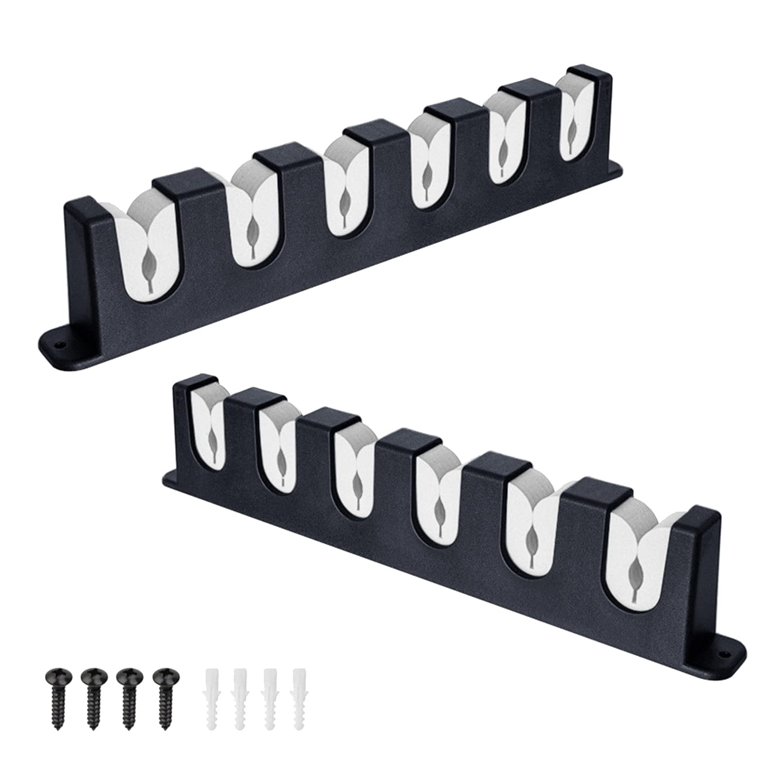 NPYQ Horizontal 6-Rod Fishing Holder Wall Mounted Pole Rack for Garage, Wall, Ceiling Stand Easy Installation Pole Rack Horizontal