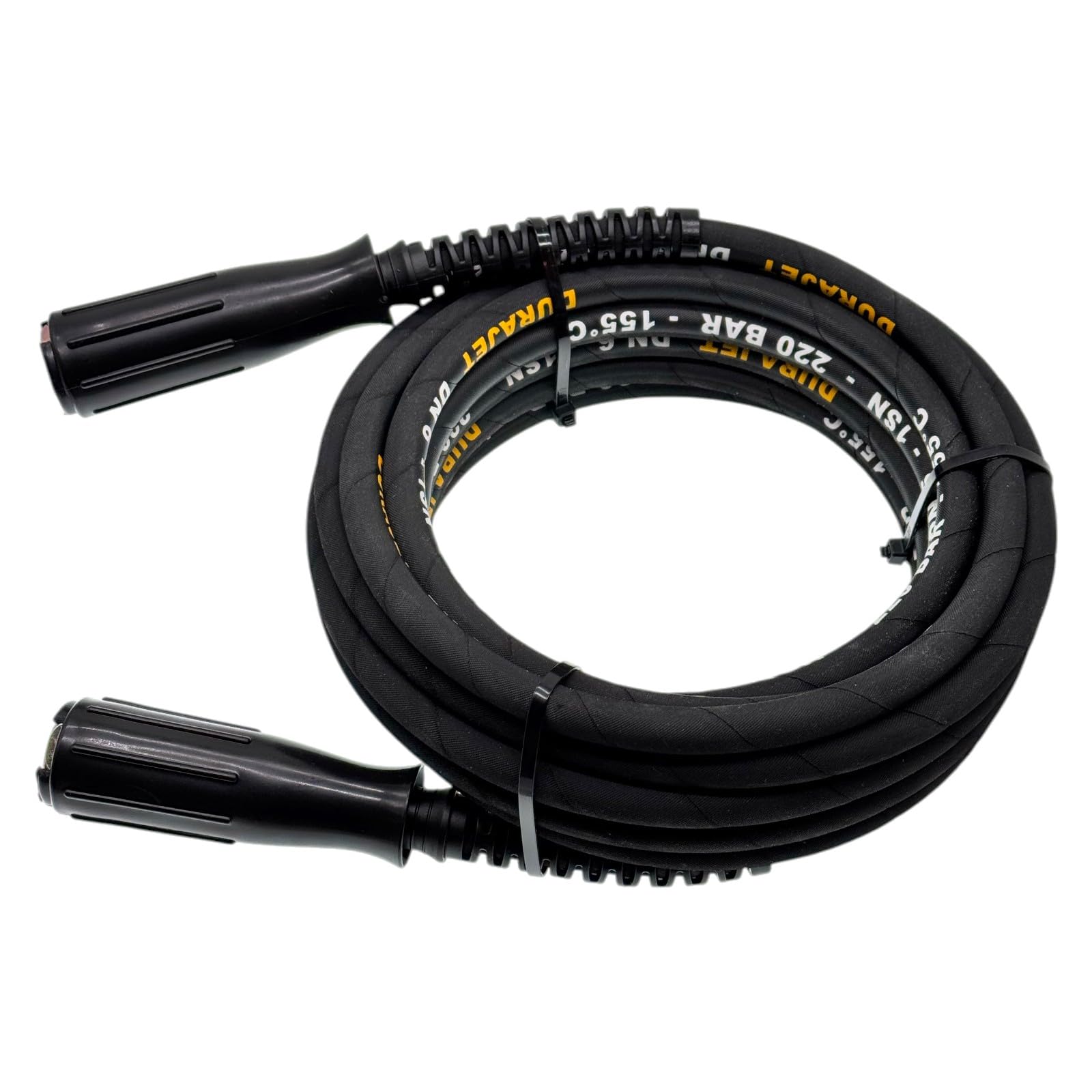 M&M Smartek tubo HP 20 m, 220 bar, per Kärcher/Kränzle, rinforzato | Tubo rinforzato alta pressione con protezione antipiega; controllare raccordi, pressione, temperatura e apparecchio.