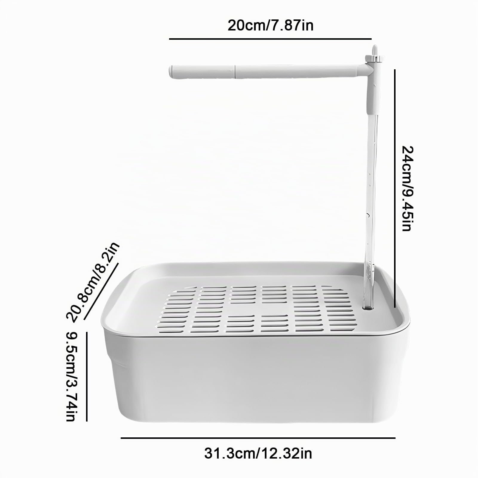 Wellensittich Dusche, Vogel Badehaus Badewanne, Vogeldusche Wellensittich, Wellensittich Badewanne, Automatische Haustier Vogeltränke, Multifunktionaler Vogeldusche Mit Zirkulierendem Wasser - Weiß