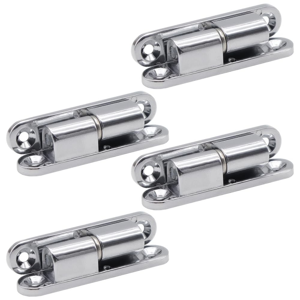 Qrity 4x Charnières En Acier Inoxydable, 4 Pouces Rectangulaire Feuille 100mm Charnières De