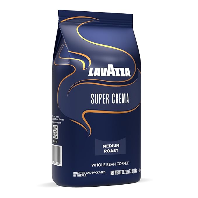 Café Lavazza Super Crema en Grano, Tostado Medio, 1 kg miniatura 8