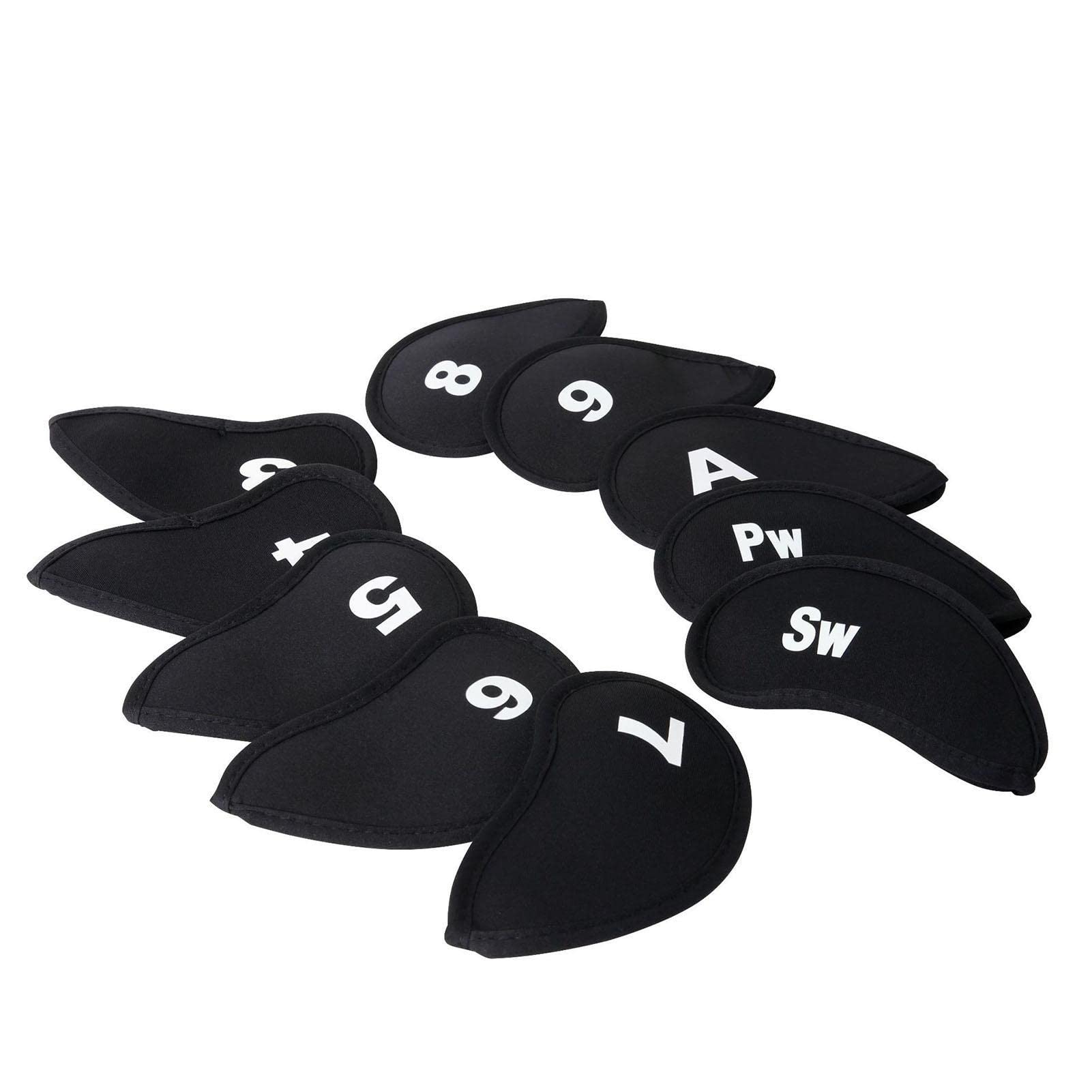 Cache-tête de golf | Étiquettes numérotées correspondantes pour protéger les clubs | Protections de club de golf, accessoires de protection élégants de golf pour hommes et femmes Bellv