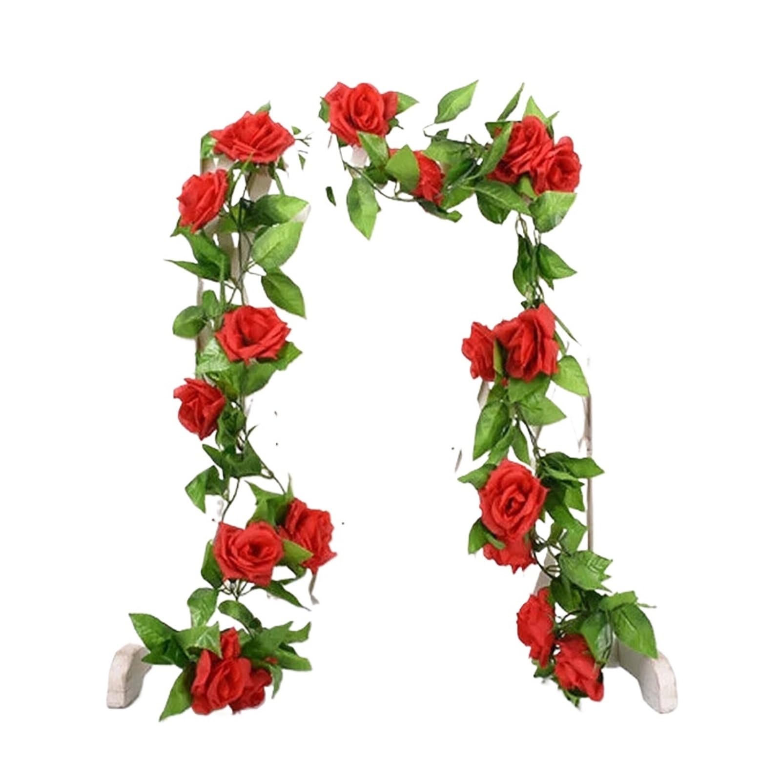 Artificial Rose Vine Artificial Flower Silk Rose Leaf Garland Vine