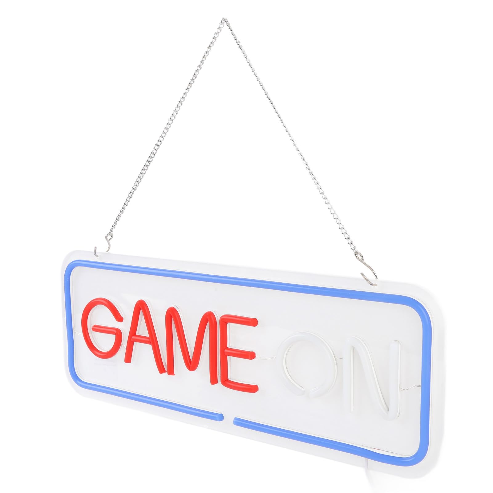 SIXRUN Panneau NéOn Game On, Lumière LED à intensité Variable, Ambiance Lumineuse pour Salles de Jeux, Décoration Alimentée par USB pour Adolescents et Streamers