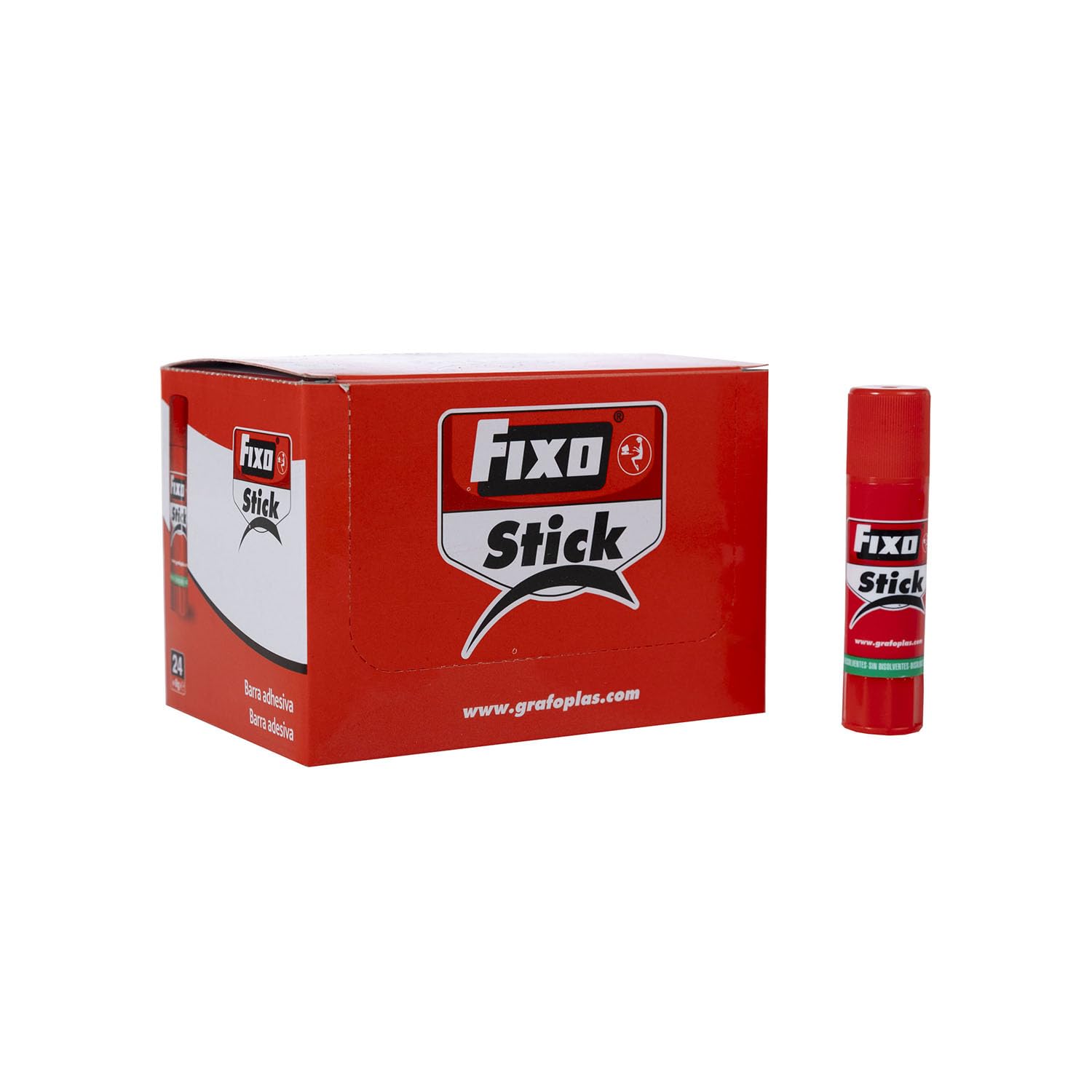 Fixo Stick | Pack de 24 bâtons de colle scolaires 8 g | Convient pour un usage enfant | sans solvant | Lavable | Matériel scolaire parfait pour les enfants