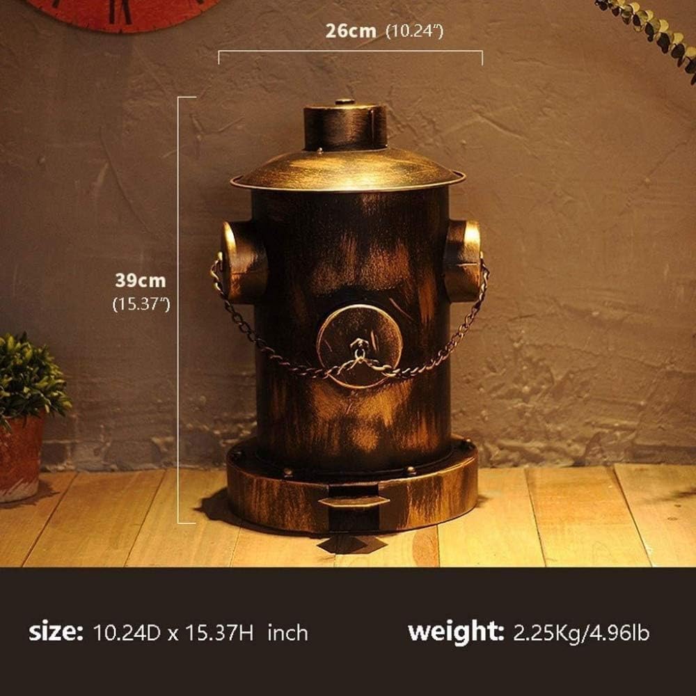 Trash can Stainless Steel Trash can Trash can Community School Shopping mall Street Recycling bin Trash Trash can Carton fire Hydrant Trash can (Color: Yellow)-Brass