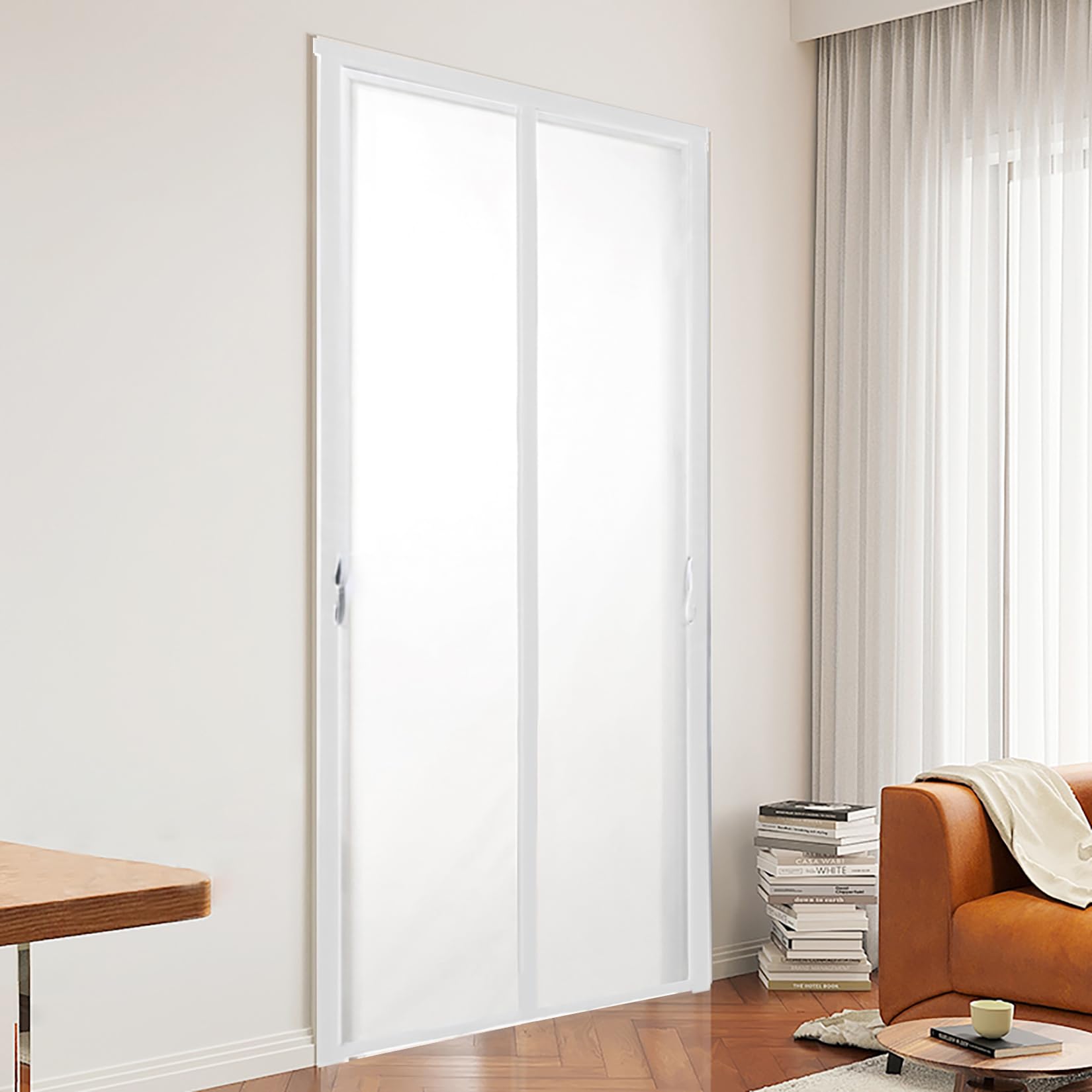 Rideau isolant pour porte de balcon profitez d'un salon chaleureux en hiver