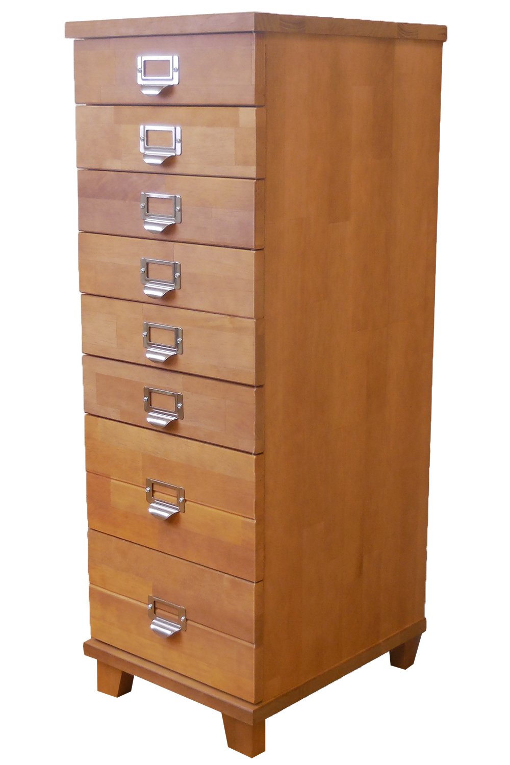 ナチュラルウッド 8段引き出しチェスト