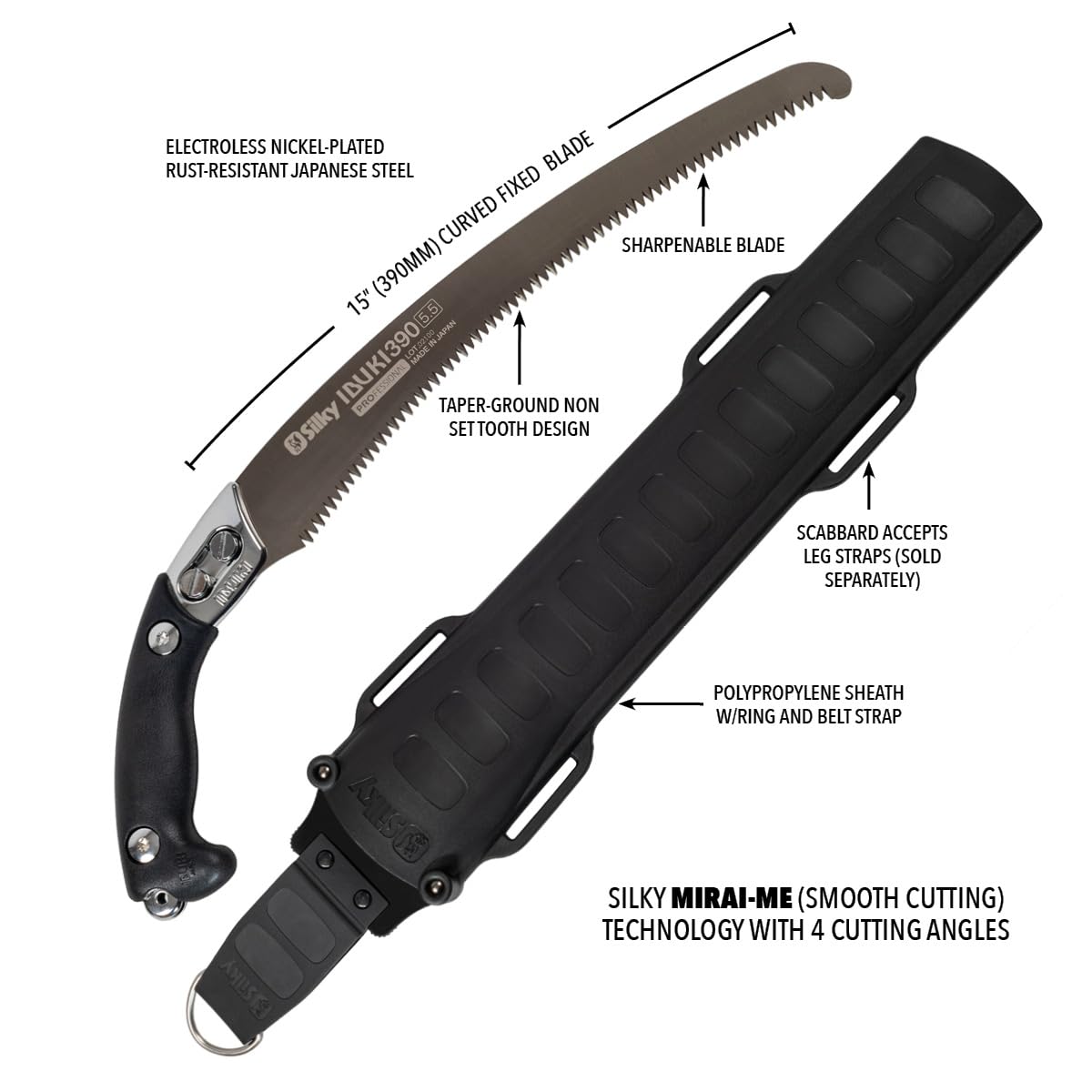 ibuki 1207 Silky Curved Landscaping Hand Saw Ibuki 390 Extra Large