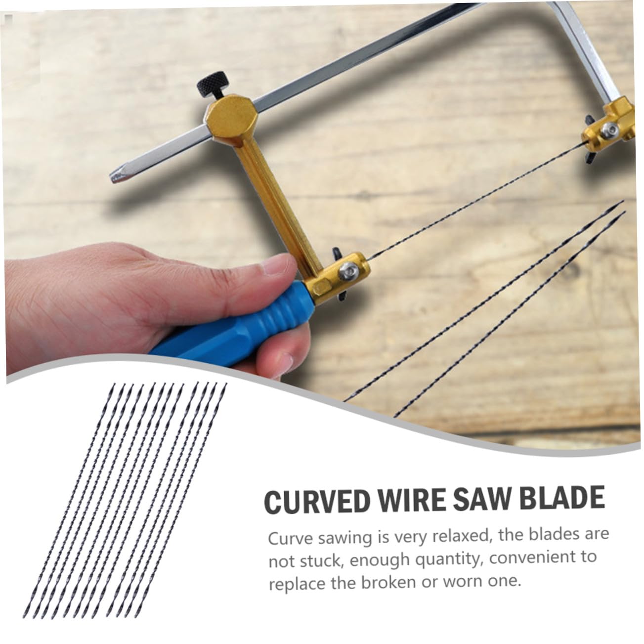 12pcs U Shank Scroll Saw Blades for Curve Cutting DIY Wood