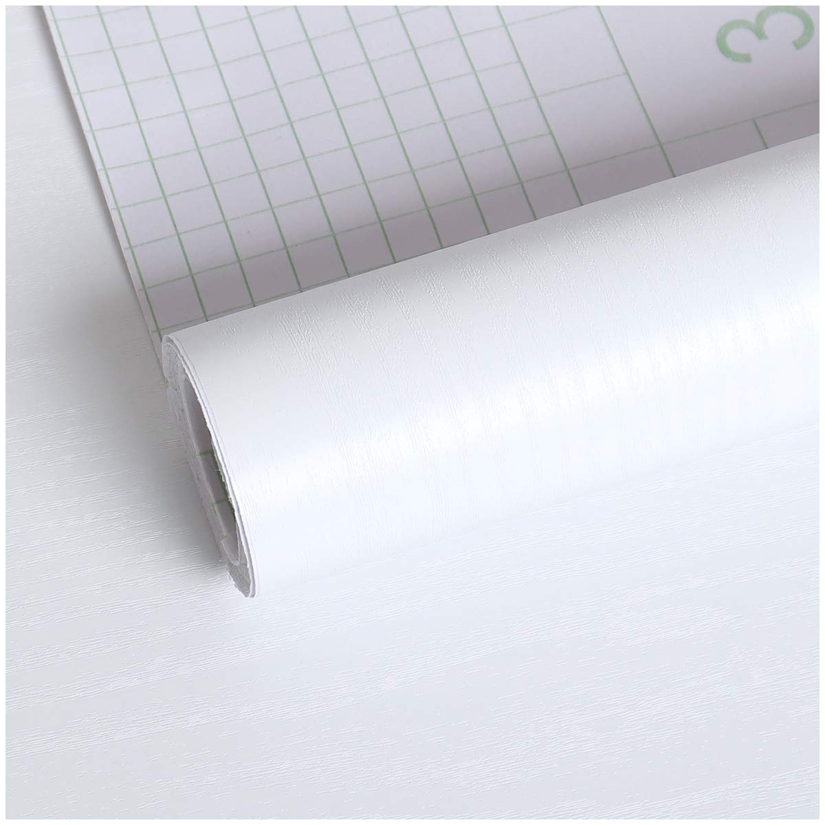 VEELIKE White Locker Wallpaper Peel and Stick Wood Contact Paper 40×900cm Self-adhesive Film Removable Decorative Wall Paper for Home Countertop Cabinet Door Drawer Wall Decor Improvement