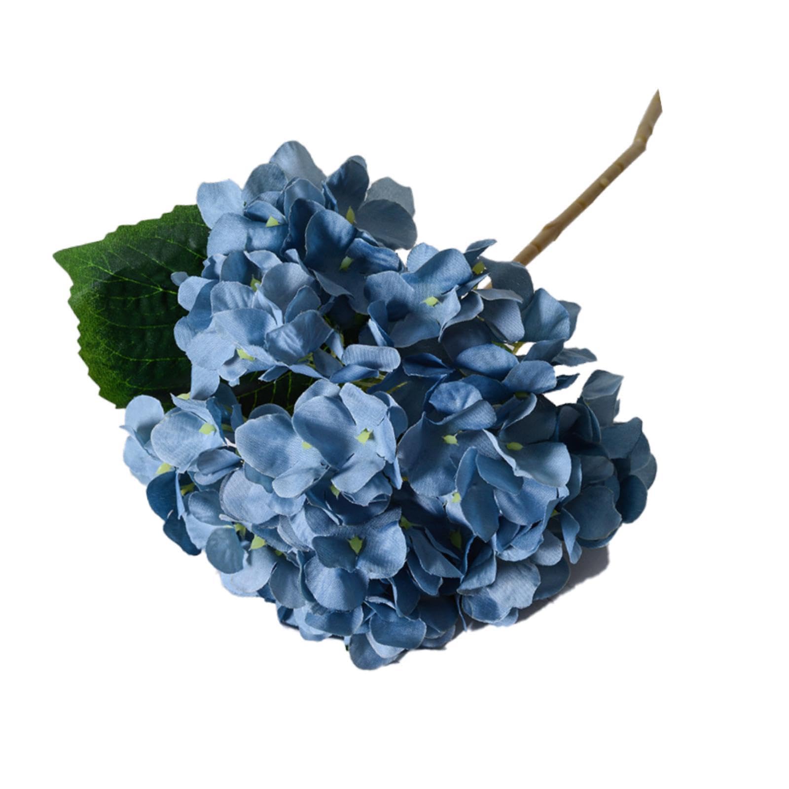 17.7inch Silk Cloth Hydrangea Flower with Stem for Hotels Stores Handcrafted-image-8