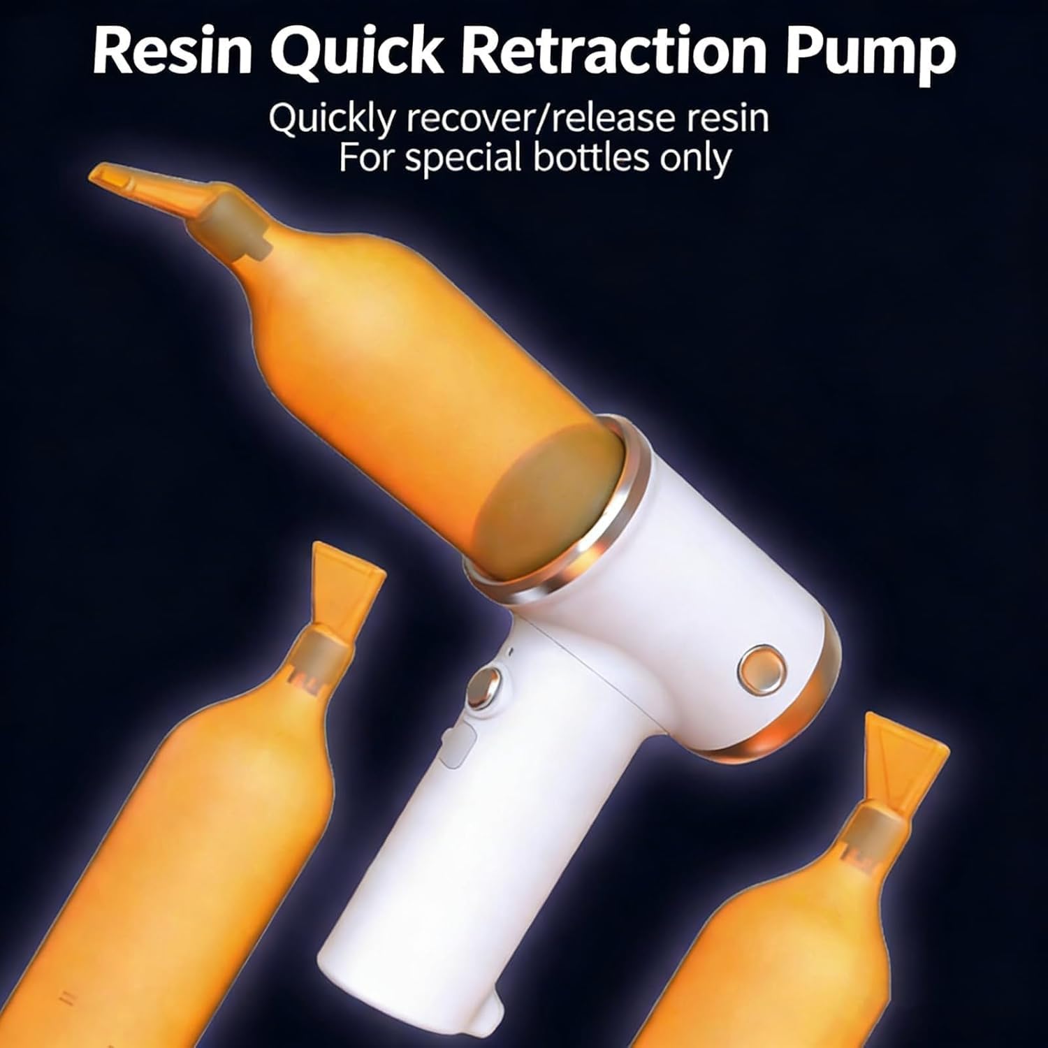 Kit De Bomba Para Reciclaje De Resina De Impresora 3d, Recolección De Residuos Con 2 Botellas De 300 Ml, Herramienta Eficiente Para La Recuperación De Resina, Diseño De Boquilla De Pico De Pato