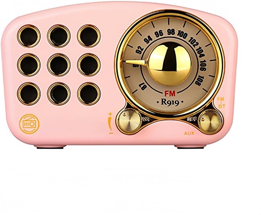 レトロラジオ 木製 ポータブルラジオ USB充電式 高感度受信 ポケット