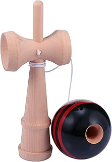 1pc Wooden Toy Ball Classic Wooden Cup Japanese Candy Kendama Cup and Ball Toy Classic Candy Indoor Playset Kids Wooden Toys Wooden Ball Toy Hand-Eye Coordination Toy Bar