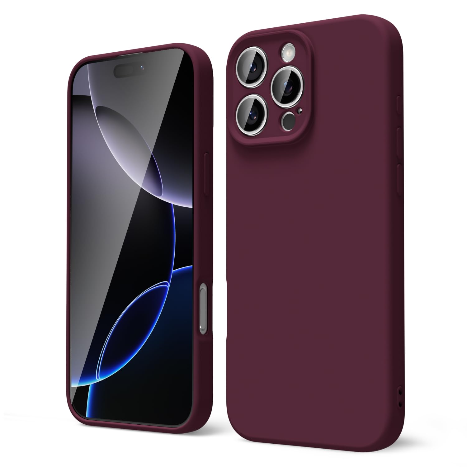 oakxco for iPhone 16 Pro Max Case Liquid Silicone, Soft Rubber Gel Elegant Aesthetic Basic Simple Cover, Cute Thin Slim TPU Matte Solid Color Plain Smooth Case for Women Girl, Light Pink — view 588