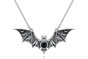 Charming Lily Munster Bat Necklace: A Spooktacular Halloween Accessory