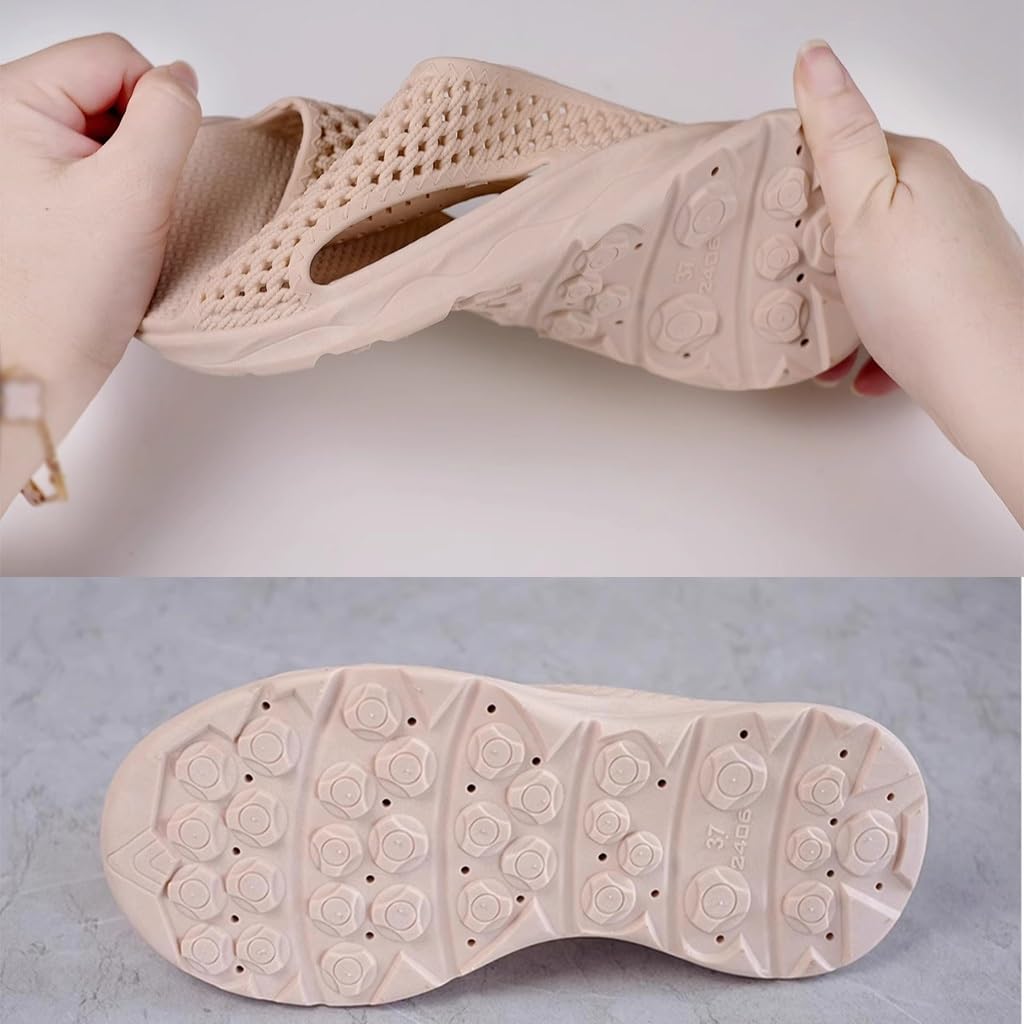 Sandalias de Mujer, Zapatillas para Mujer con Puntera Abierta, sin Cordones, de Verano para mamás y Damas, Gran Comodidad y Suelas Suaves (Rosa, 41 EU)