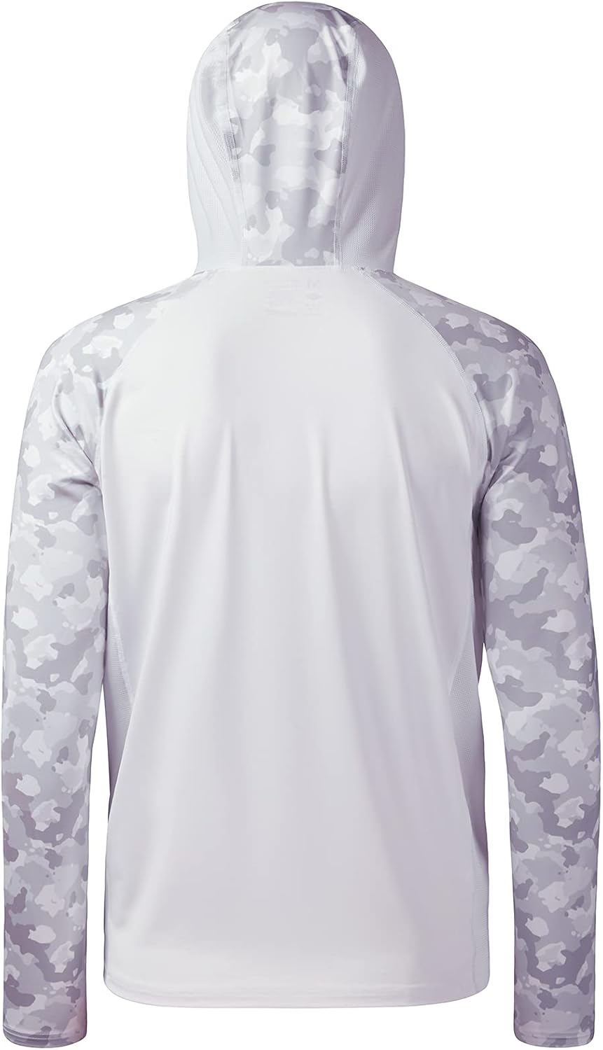 BASSDASH Men’s UPF 50 Performance Fishing Shirt Cooling Hoodie Camo Long Sleeve FS17M - Image 2