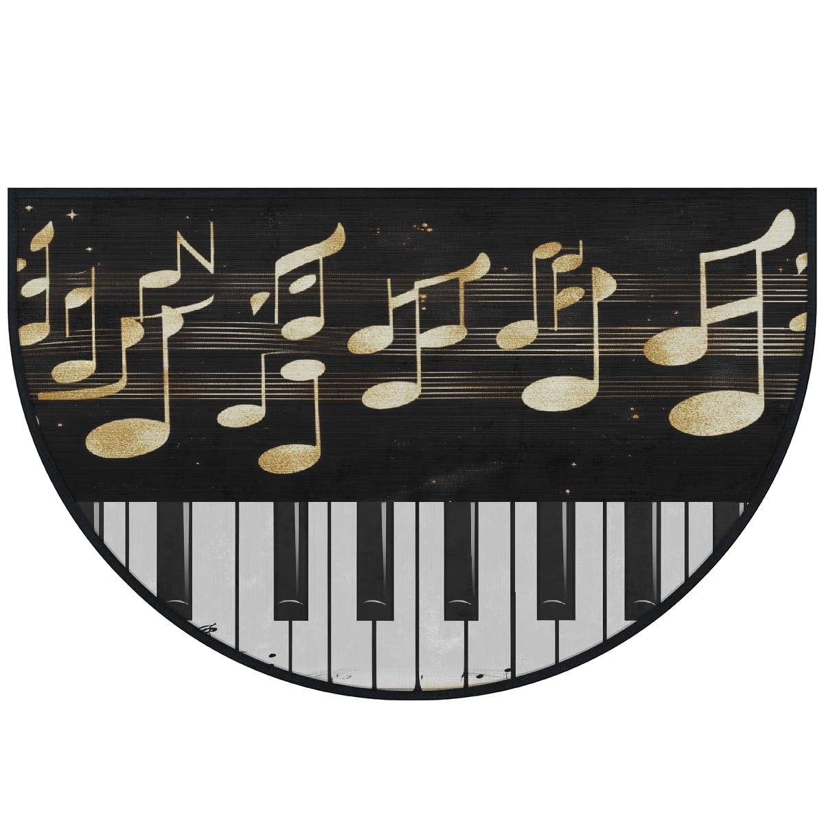 Tapis clavier de piano Mexpekil grand format demi-lune