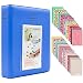 Ablus 64 Pockets Mini Photo Album for Fujifilm Instax Mini 7s 8 8+ 9 25 26 50s 70 90 Instant Camera & Name Card (64 Pockets, Cobalt Blue)