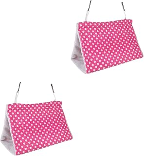 POPETPOP 2 Pçs Rede Papagaio Furão Rede Periquito Periquito Gaiola De Pássaro Rede De Inverno Hamster Casa Quente Cama De Furão Cama De Dormir De Pássaro Rede Viva De Pássaro Respirável