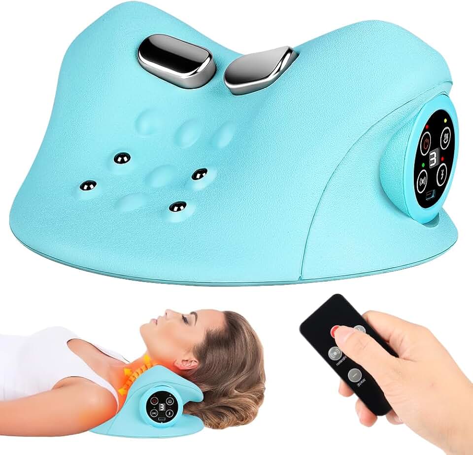 Massageador Pescoço, Almofada Massageadora, Massageador Cervical, Almofada de Massagem, 9 níveis de intensidade de pulso