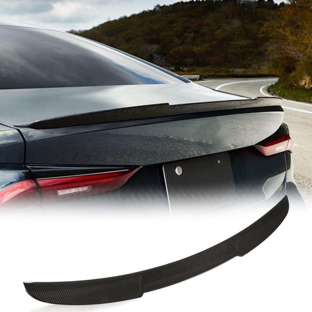 Dry Carbon Fiber Trunk Spoiler Compatible with BMW 4 Series G22 430i M-Sport G82 M4 2-Door 2021-2022 Car Rear Spoiler Boot Lid Highkick Wing Lip Factory Outlet