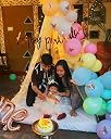 Special You 1st Birthday Decoration items for girl with Pastel Balloons, White Net Curtain for Decoration with Fairy light & One foil balloon, butterfly theme birthday decorations- 87 Items gallery image