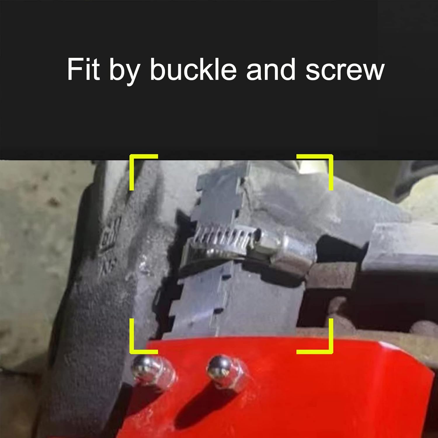 Universal ABS Plastic Car 3D Disc Brake Caliper Covers with Logos Front Rear Auto Accessories (Plastic ABS- Red, 2x 280mm)