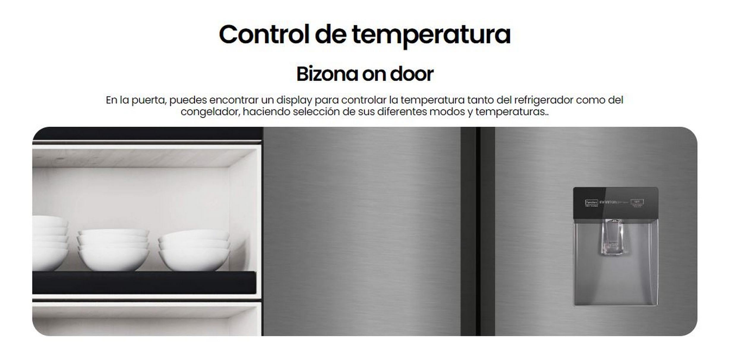 INFINITON | Frigorífico SBS-503A77XED | Capacidad 503 L | Con dispensador de agua | No frost | Altura 176,8cm | Clase E