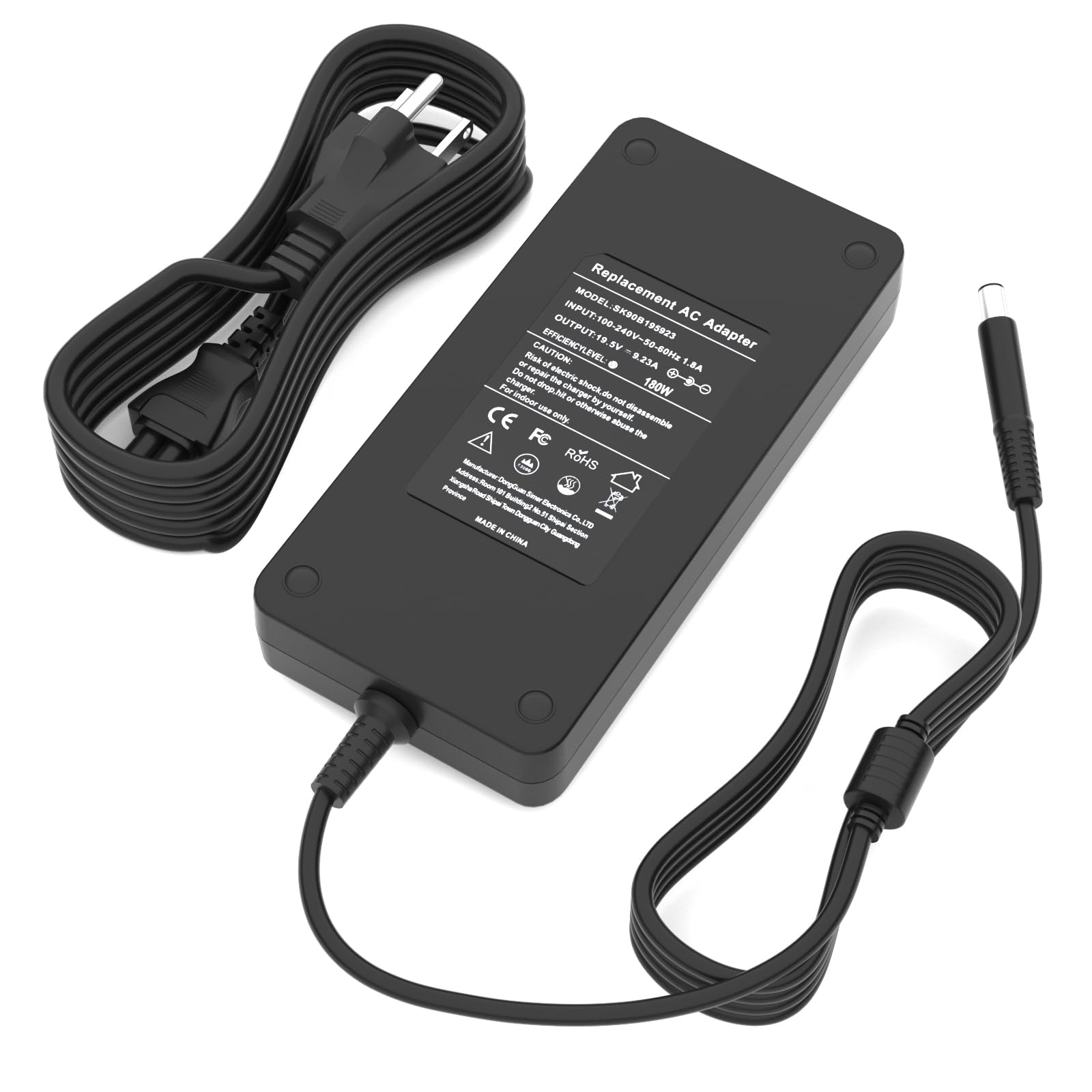 KAQIAR 180W 130W AC Charger Compatible with Dell Docking Station WD19 WD19S WD19TB WD19TBS WD22TB4 WD15 SD25 WD25 D6000 D6000S K16A K16A001 TB15 TB16 TB18DC K17A001 Business Thunderbolt